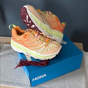 Hoka Women's Athletic Shoes - Orange and Yellow